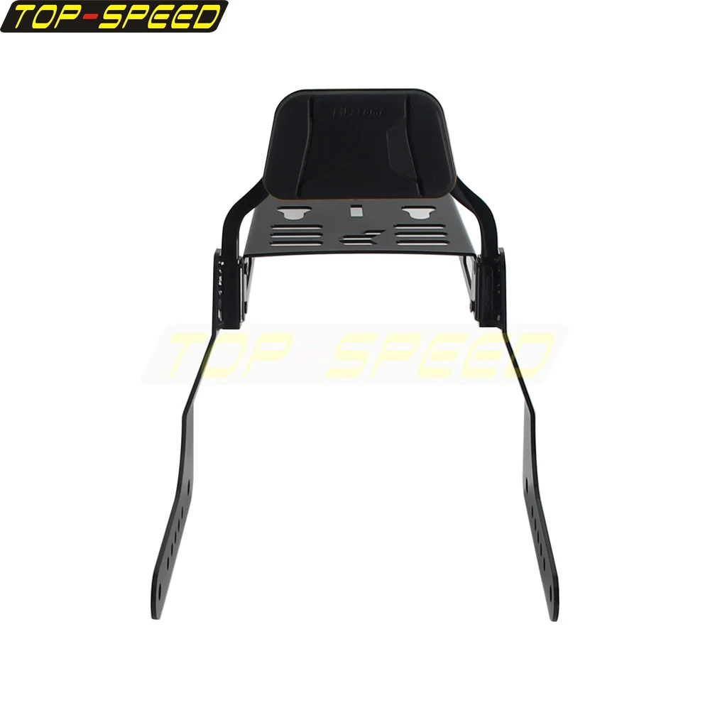 Motorcycle Sissy Bar Passenger Backrest Kit Bracket Luggage Rack For Harley Softail Low Rider FXLRST FXRST Sport Glide FLSB 18-