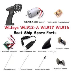 WLtoys WL912-A WL917 WL916 RC Boat Ship Spare Parts Remote Control Motherboard Propeller Flexible Shaft Bow Anti-collision Parts