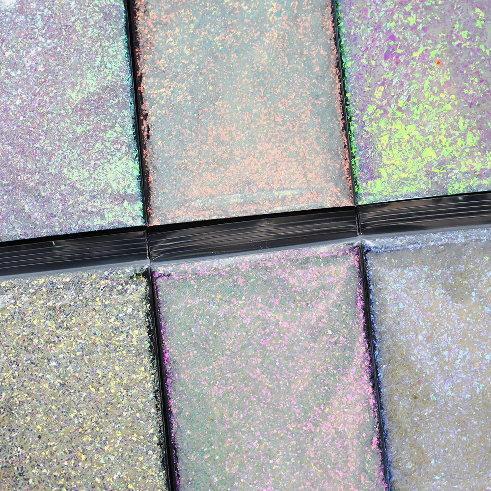 

50G Cellophane Nail Art Glitter Fragments Iridescence Nail Art Chips for Nails Decorations ,Aurora Broken Glass-paper