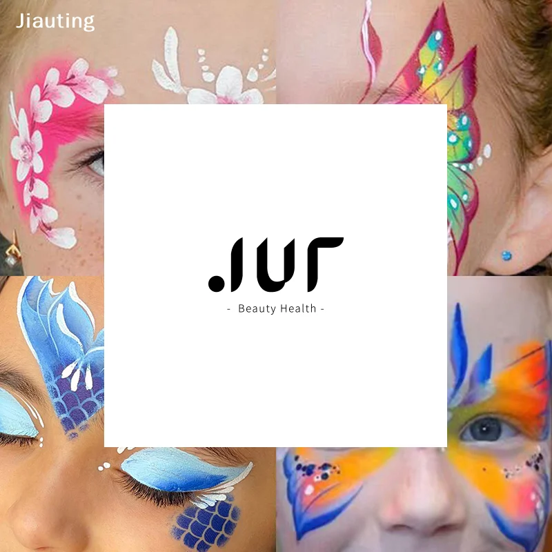 

8Pcs Face Painting Tattoo Stencil Set Reusable Hollowed Art Paint Stencils DIY Spray Painting Eyebrow Tattoo Template Cosplay