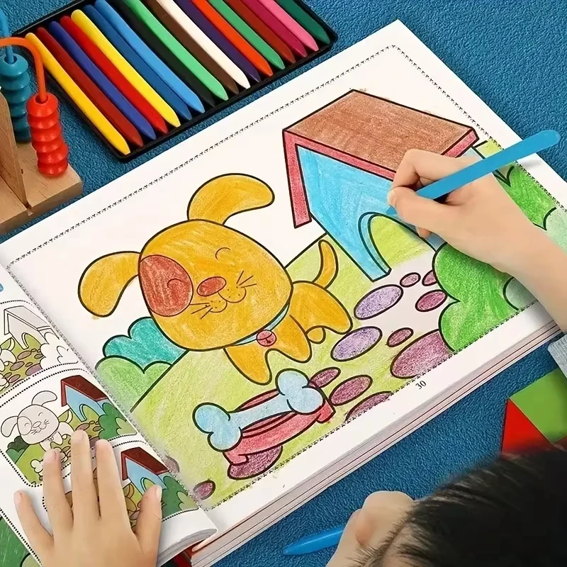 48-Page Kids Drawing & Painting Coloring Book - School Educational Art Supplies for Creative Learning, Gift for Boys & Girls image 5