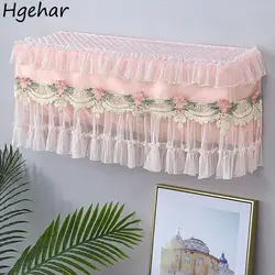 Lace Air Conditioner Dust Covers Luxury Floral Embroidery Dust-proof  All-inclusive Wall Mounted Aire Acondicionado