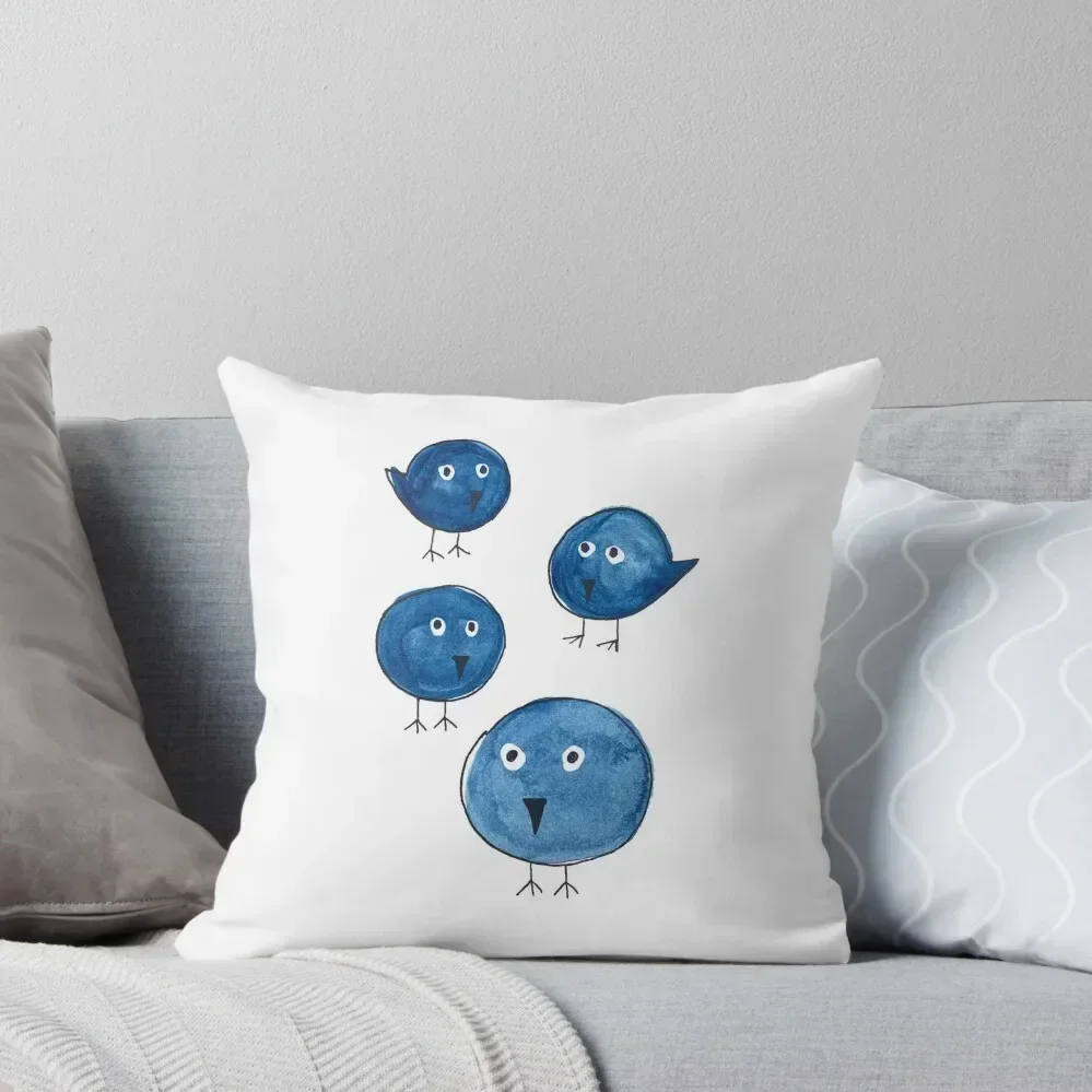 

Bluebird Bunch Throw Pillow luxury throw pillow covers christmas pillowcases pillow