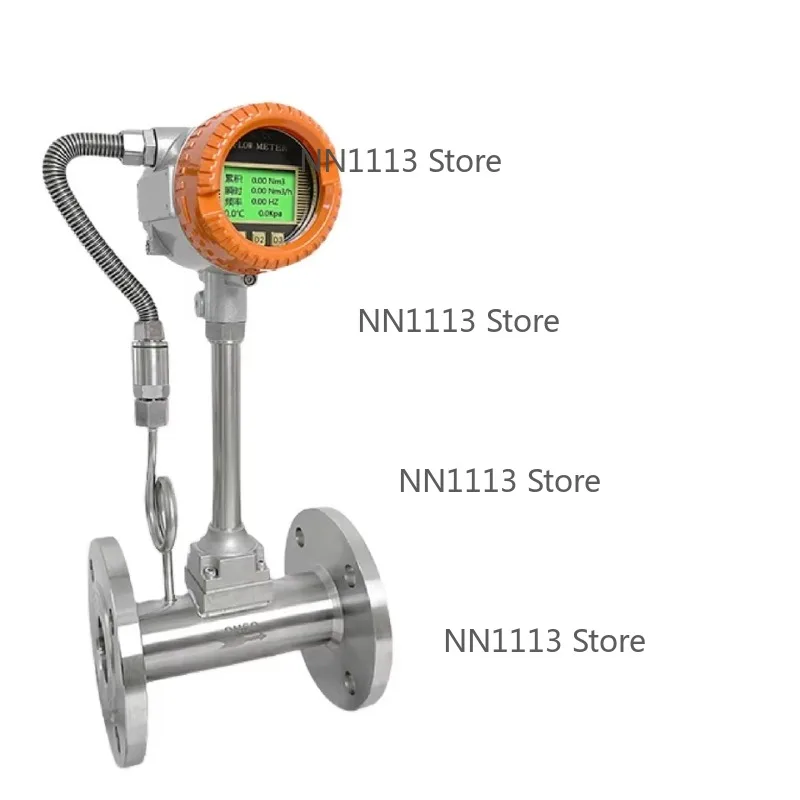 304 Stainless Steel Flow Meter with Flange Connection 4-20mA RS485 Output for Steam Compressed Air & Oil - Mainland China