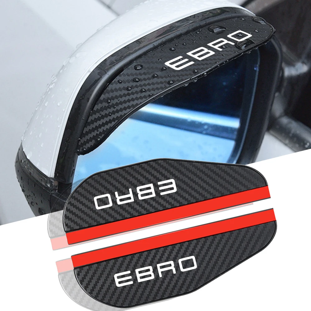 2 uds espejo retrovisor de coche cubierta de lluvia de fibra de carbono para EBRO S400 S700 S800 accesorios de estilo de coche