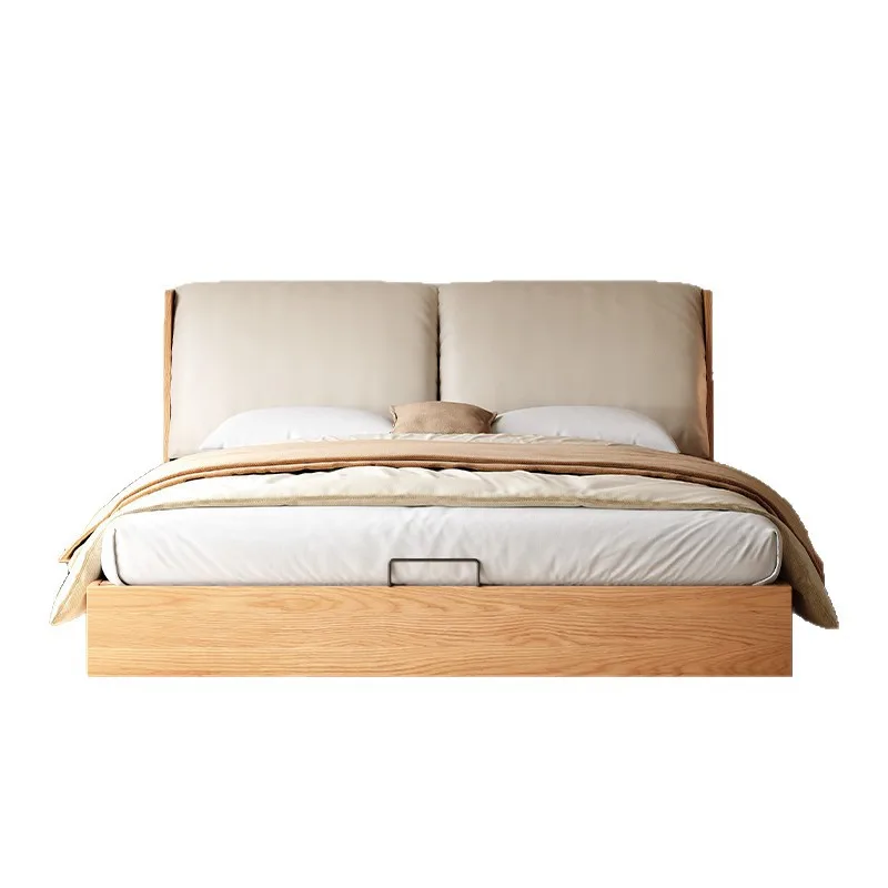Solid wood bed high box bed. M simple style modern