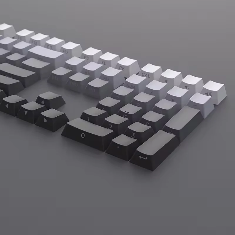 Wholesale Custom 133-Key PBT Gaming Mechanical Keyboard Top-Seller Gradient Side Engraved Cherry Sublimation Polar Day Gradient