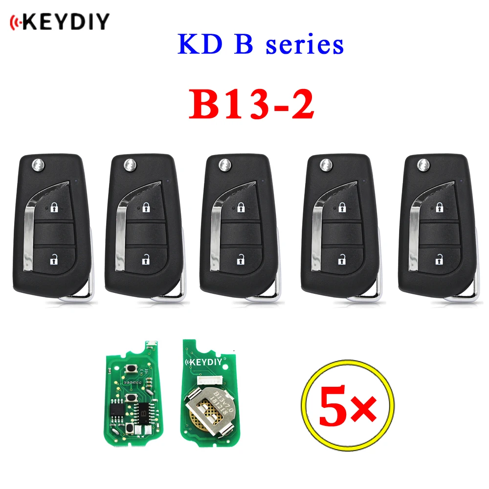 

KEYDIY B Series B13-2 2 Button Universal KD Remote Control for KD200 KD900 KD900+ URG200 KD-X2 Mini KD KD-MAX