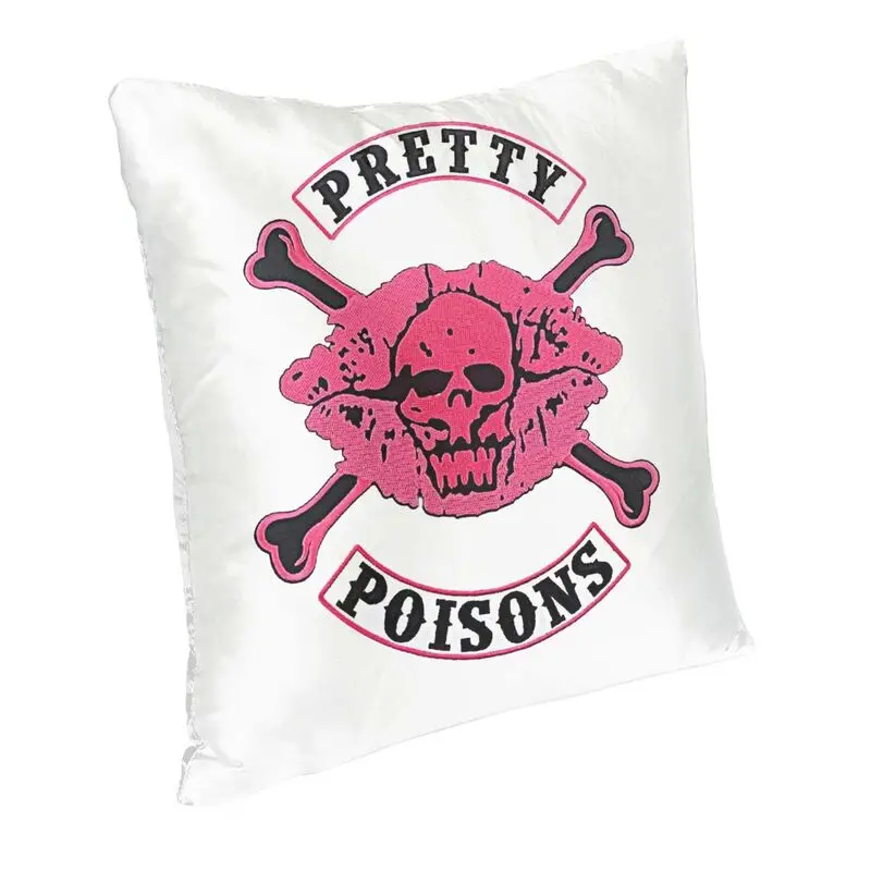 Riverdale Pretty Poisons Skull Throw Pillow Case 45*45cm Sofa Nordic Cushion Cover Square Bedding Office Pillowcase Dakimakura