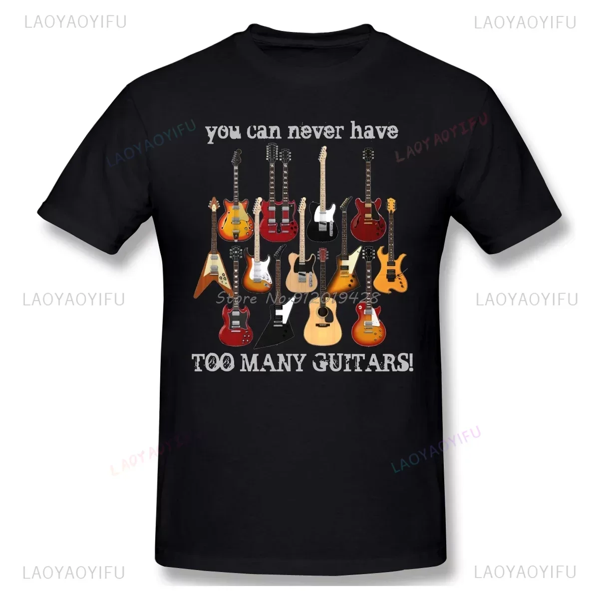 Summer Mens New Style Funny Guitar Electric Acoustic Bass String Guitarist TShirt  Short Sleeve O-Neck Breathable Tee