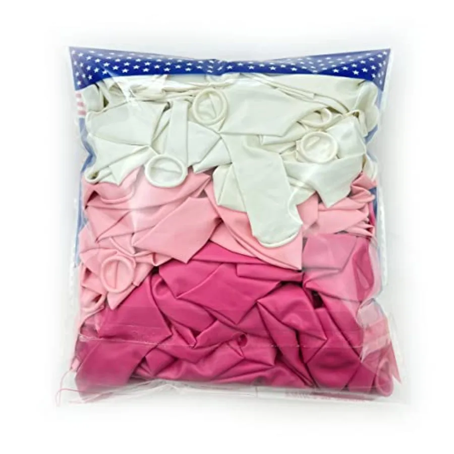 White light pink rose red Balloons100 Pack 12 Inch Latex Balloons