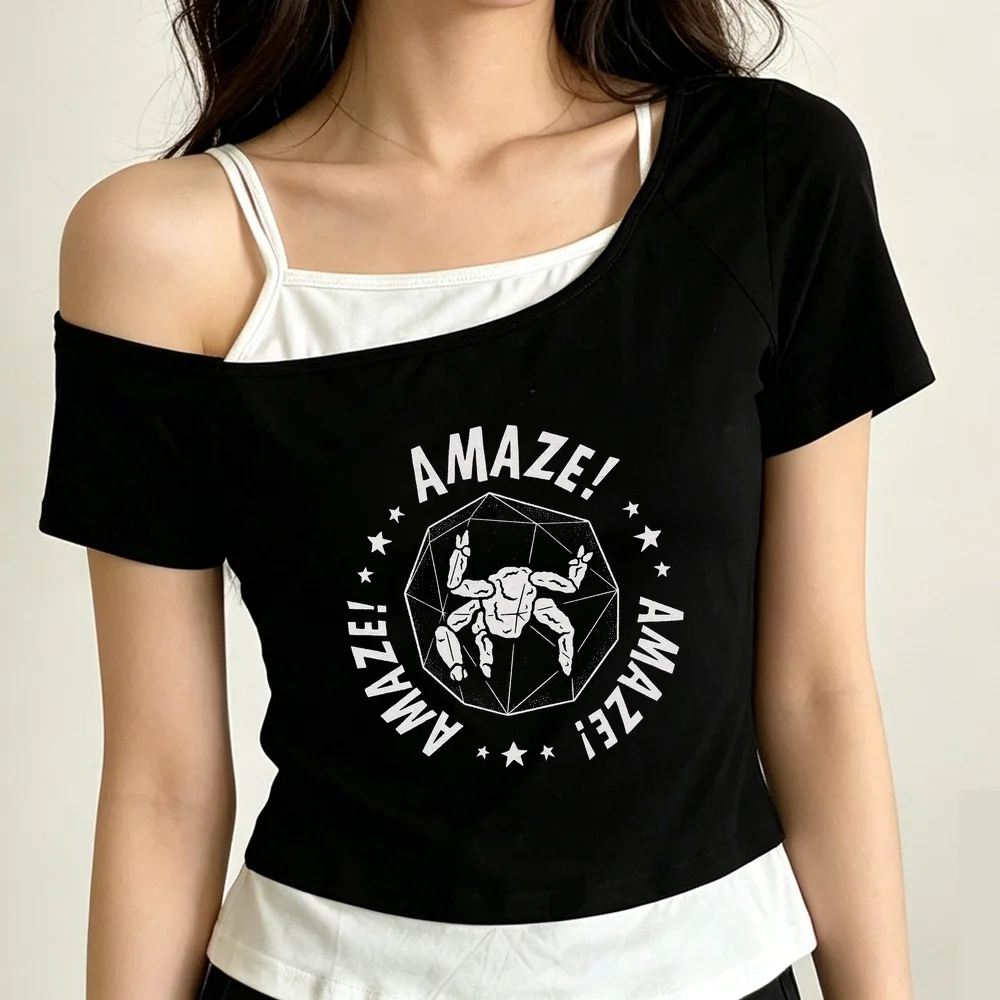 Project Hail Mary crop top ladies party cute gothic alternative  grunge t shirt meme jojifuku vintage baddie graphic