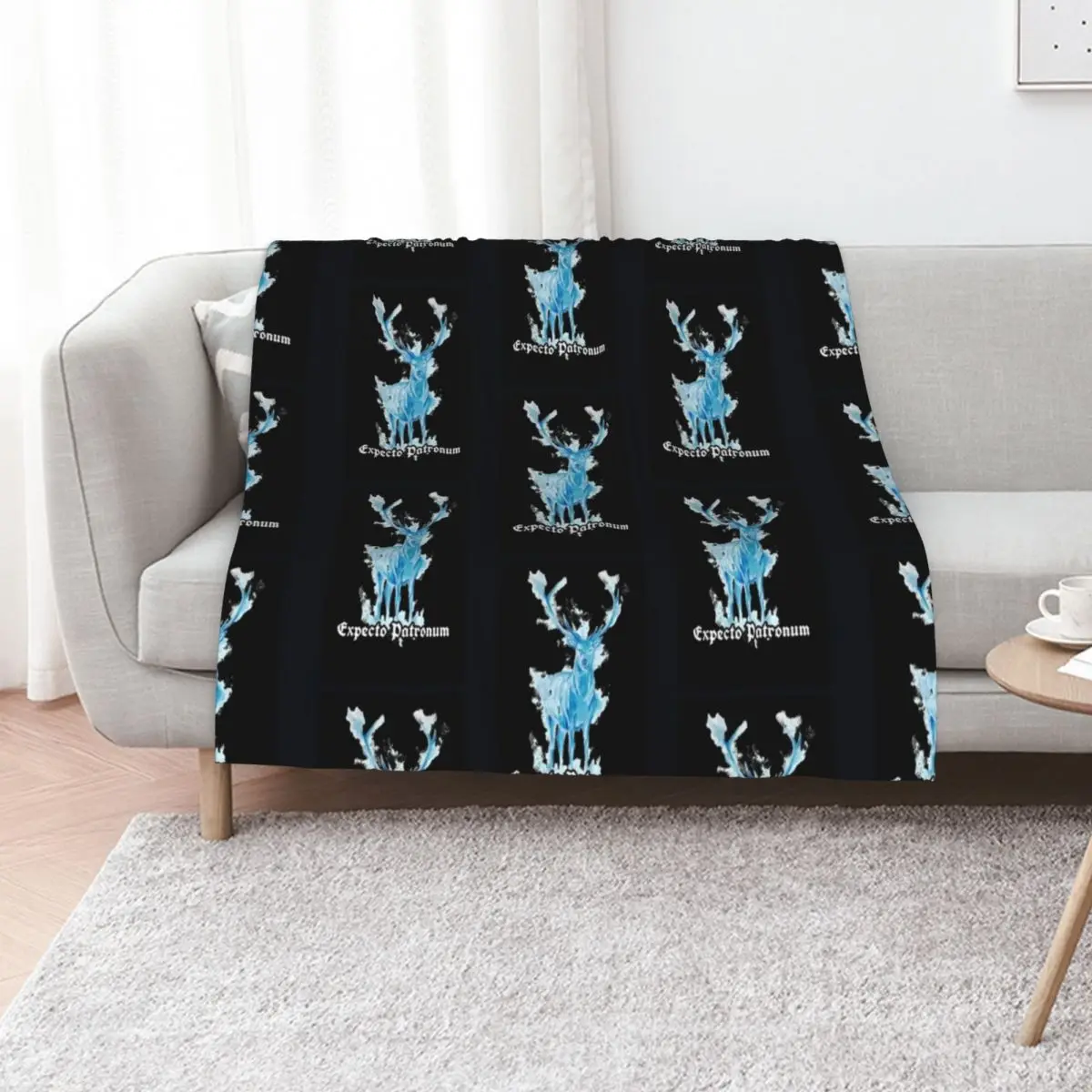 Expecto Patronum Throw Blanket Sofa Throw Plaid Personalized Gift Decorative Throw Decoratives halloween Blankets