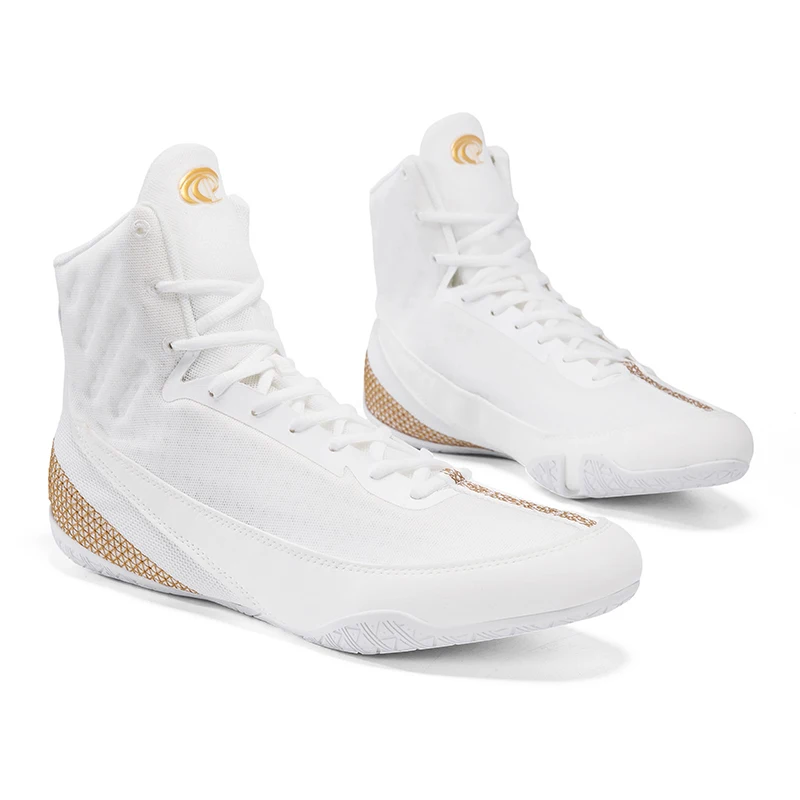 

2026 New Wrestling Shoes Men White Gray Boxing Sport Shoes Mens Designer Gym Training Shoe Anti-Slip Wrestling Boots
