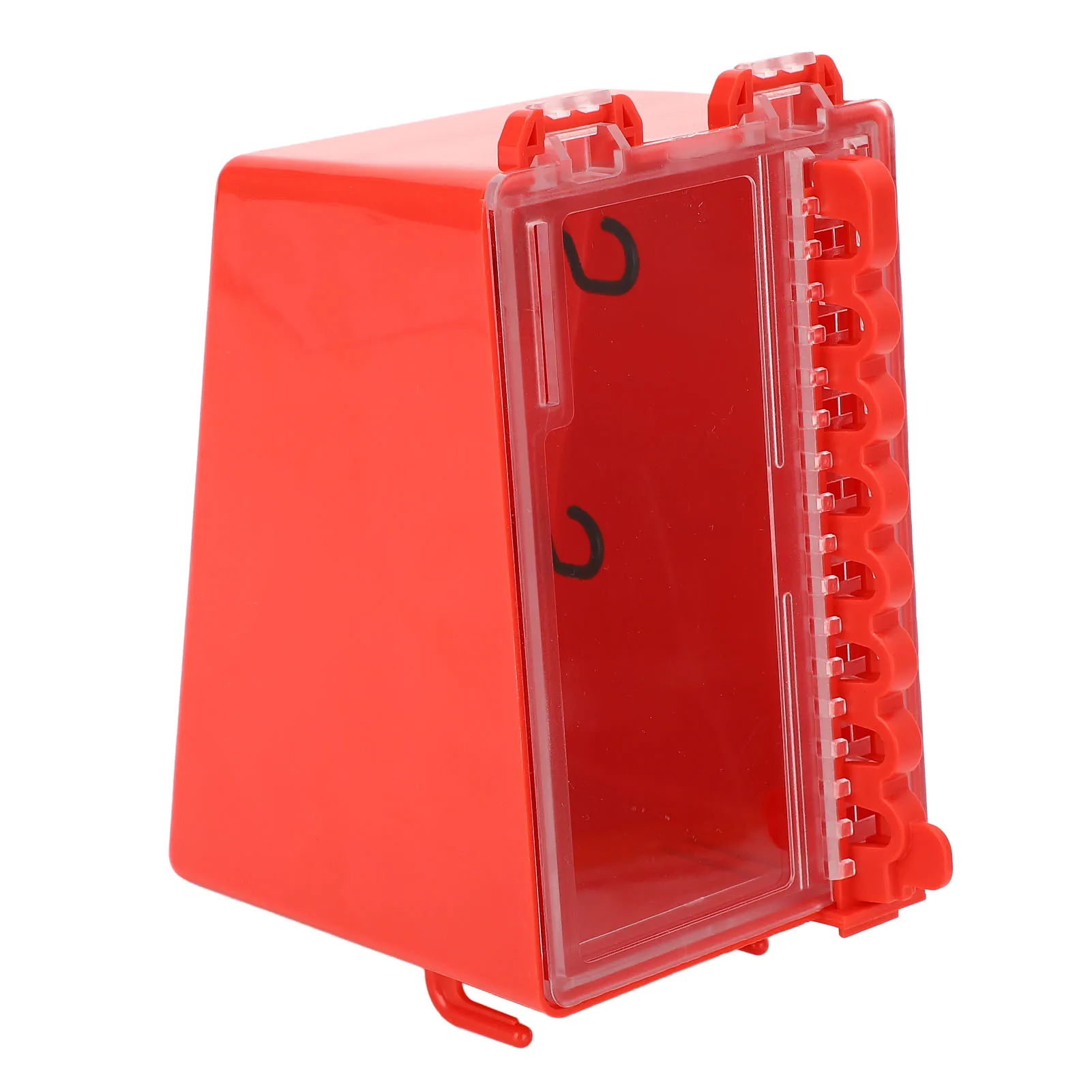 Lockout Tagout Group Lock Box Lockout Tagout Box Portable Wall Mount Group Lock 8 Hole Key Station with Transparent Panel