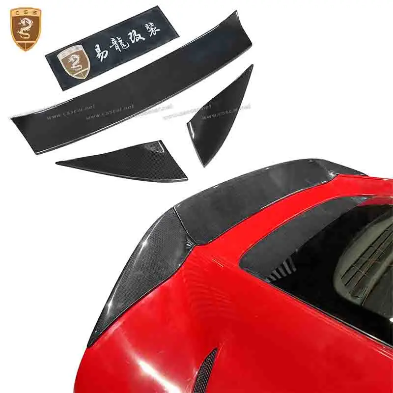 For Ferrari 812 GTS Upgrade MSY Style Dry Carbon Fiber Look Car Rear Wing Spolier Truck Tail Boot Racing Trunk Wing Accessorie