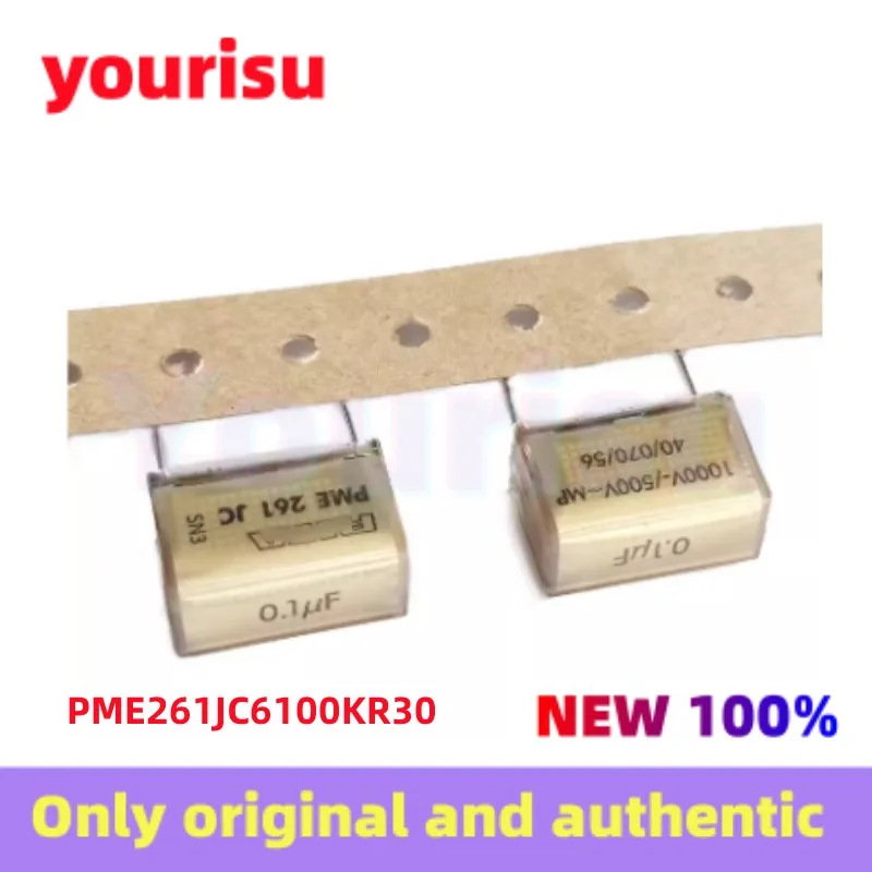 2Pcs/Lot PME261JC6100KR30 PME261JC PME 261 JC PME261 0.1UF 1000V-/500V-MP 100nF P=20.3mm FILM CAPACITOR