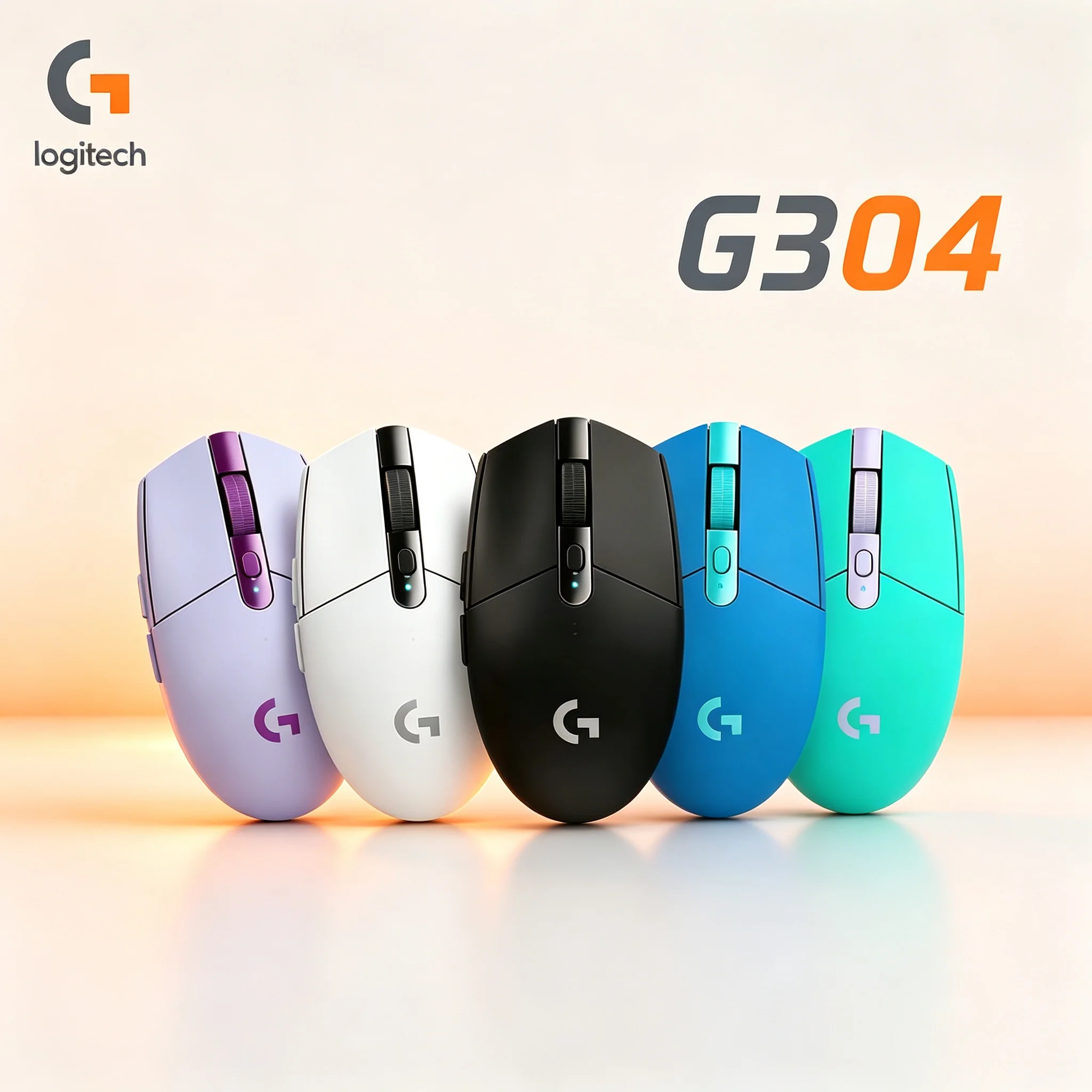Logitech G304 Wireless Gaming Mouse 6 Keys Operation Smooth Click Experience Nano Receiver Included Mice For E‑sport Gaming