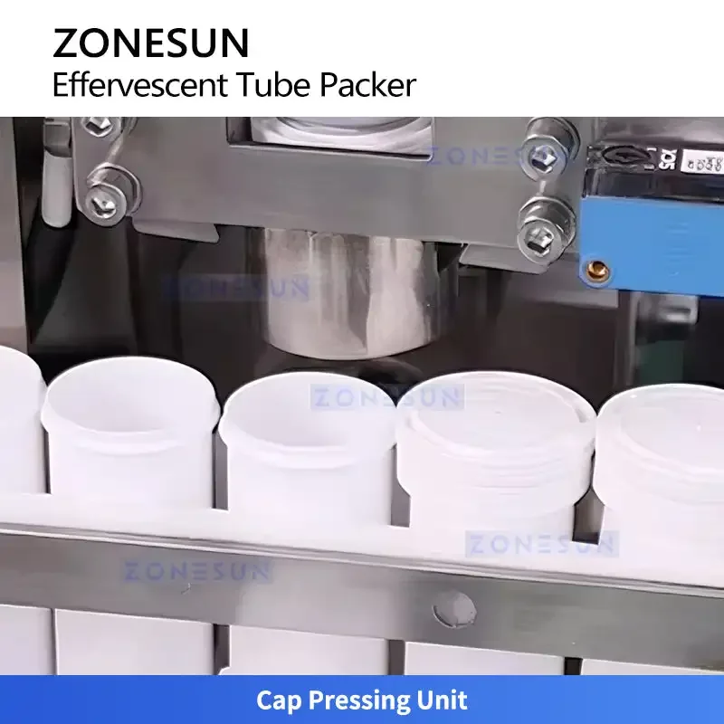 ZONESUN ZS-PFTM2 Automatic Effervescent VC Tablet Tube Filling and Capping Machine