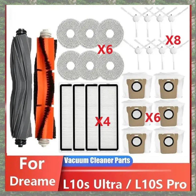 

X17A 2025 NEW-For Dreame L10s Ultra / L10S Pro Robot Vacuum Cleaner Accessories Vacuum Bags Mop Filter Vacuum Cleaner Cleaning B