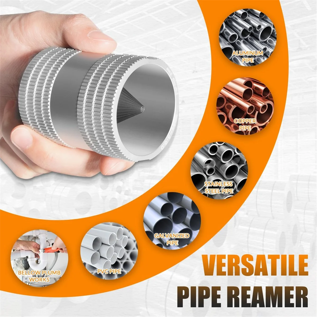 ABNJ 1/4 Inch to 1-1/4 Inch Inner/Outer Reaming Tool, Replace for 29983 Model 223S Reamer, Ream/Deburr/Bevel Aluminum, Copper