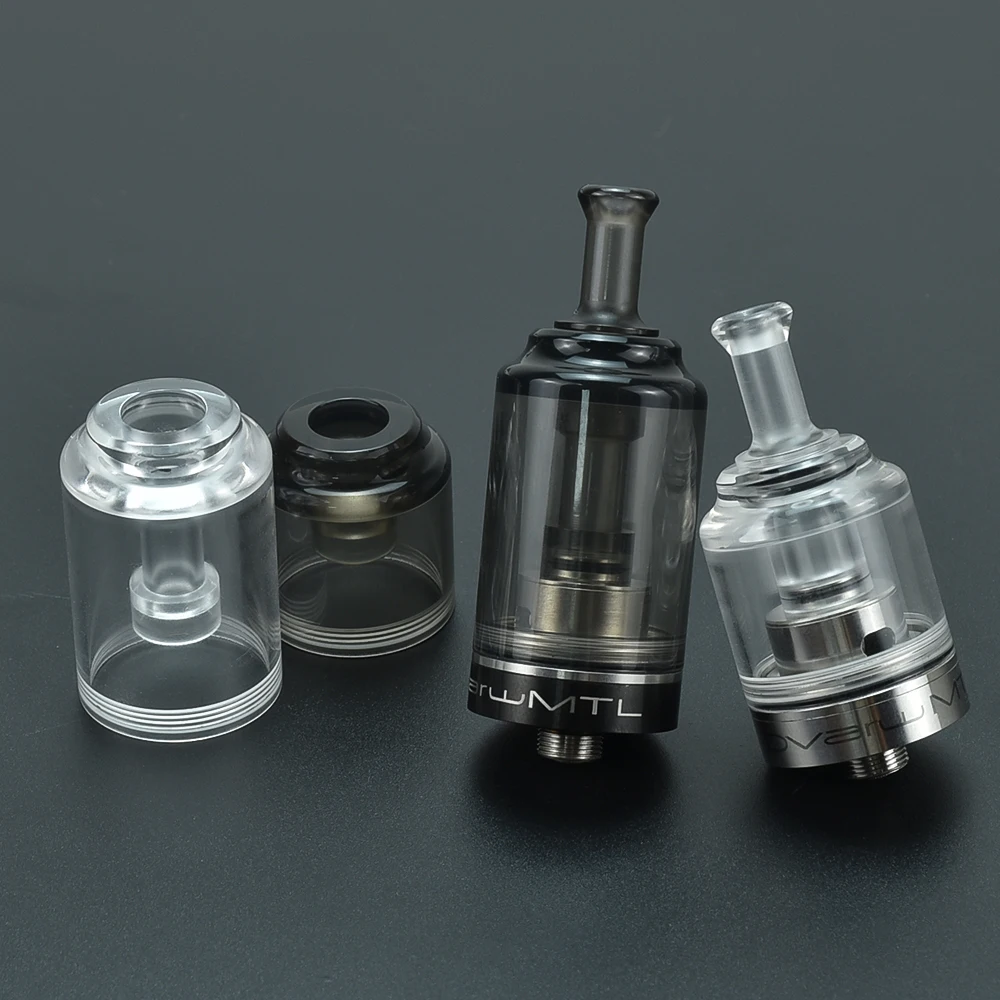 حار Coolvape Dvarw MTL RTA pc pei 2.6 مللي 5 مللي قطعة شفافة من خلال الأسود لتقوم بها بنفسك Dvarw Vape خزان ملحق