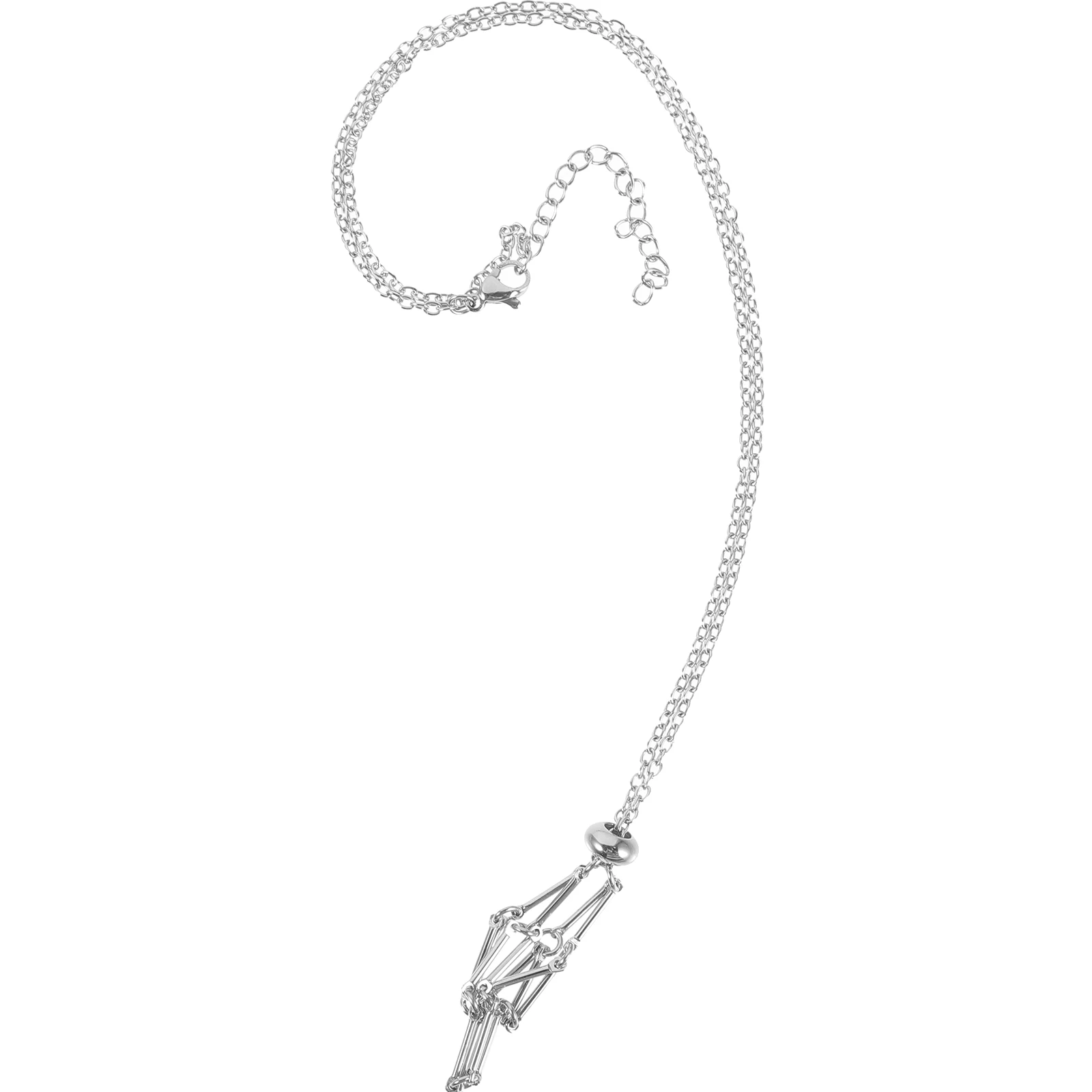 Supporto per pietra di cristallo in metallo regolabile Accessorio per gioielli fai da te Ciondolo vuoto per collane con pietre preziose Sostituzione del portacavo vintage