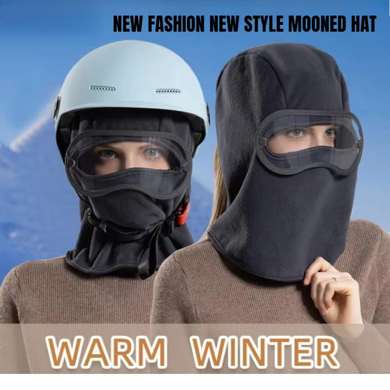 Winter Cycling Unisex Mask Fleece Thermal Keep Warm Windproof Cycling Face Mask Balaclava Ski Mask Fishing Skiing Hat Headwear