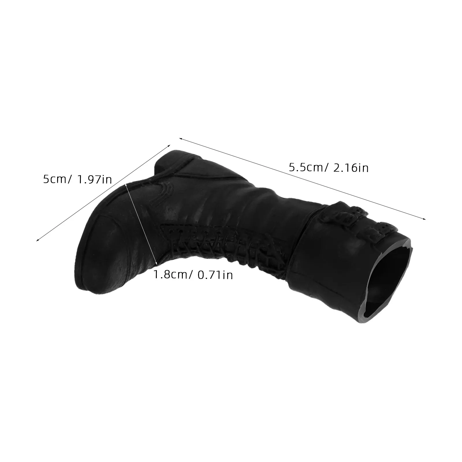 1 Pair Mini For 1/6 Ball Jointed Realistic Black Military Boots Dress Up Bjd Accessories Action Figure Shoes Miniature Shoes