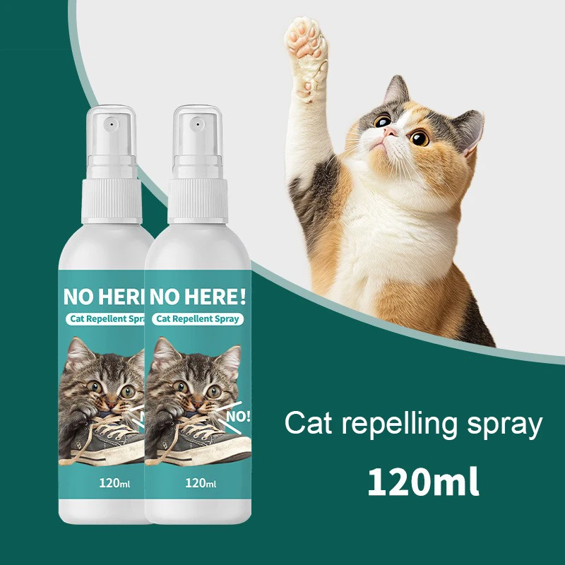 Spray Répulsif pour Chats - Zone Interdite aux Animaux - Spray à Induction - Prévention des Pipis de Chat - 120ml