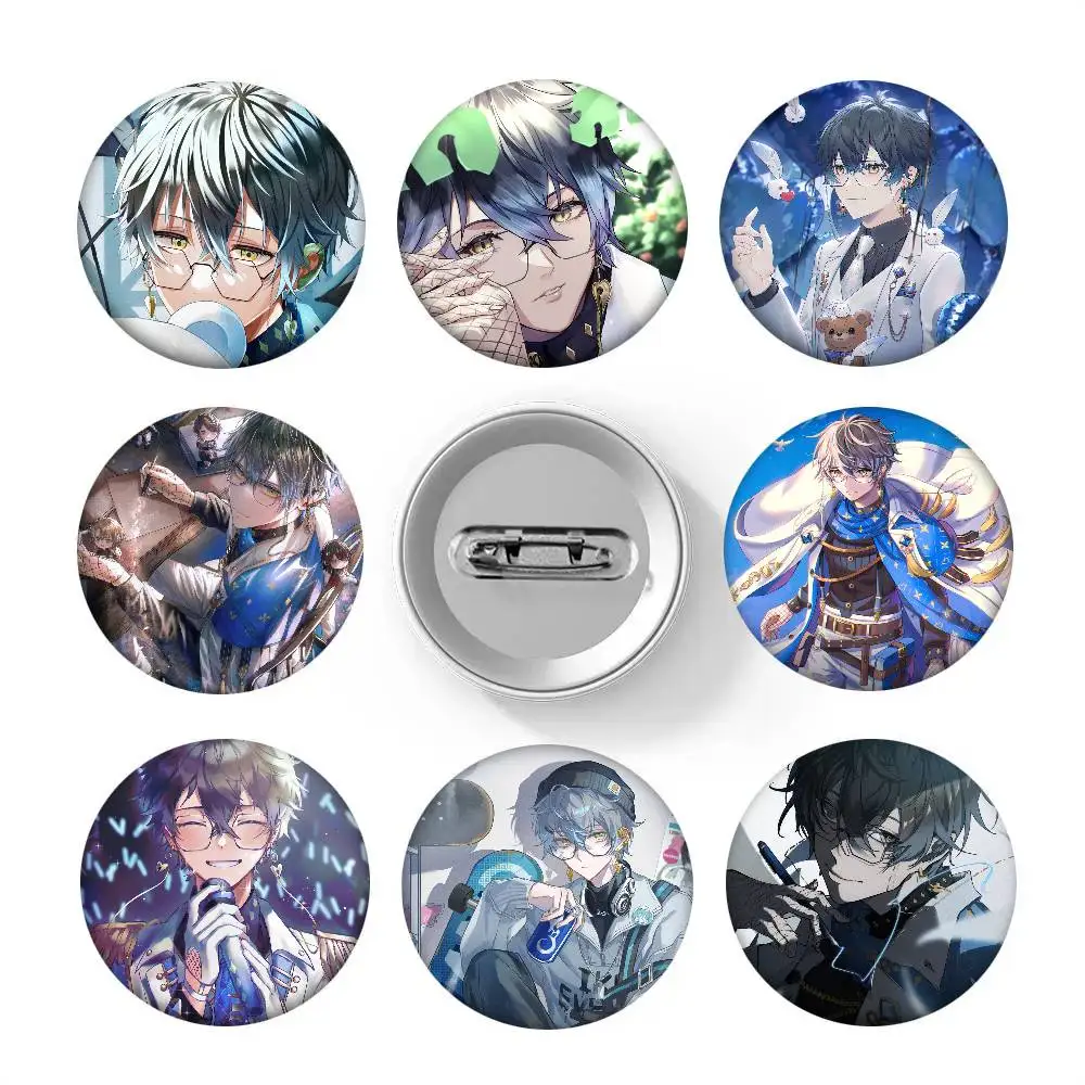Anime Virtual Idol Ike Eveland Round Badges Can Be Used To Decorate Clothes And Backpack Pins