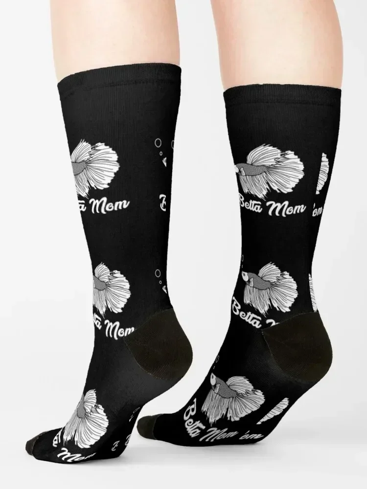 Betta Splendens - Betta Mom Calzini marchio di design Calzino riscaldante hockey hiphop Calzini da donna di lusso da uomo