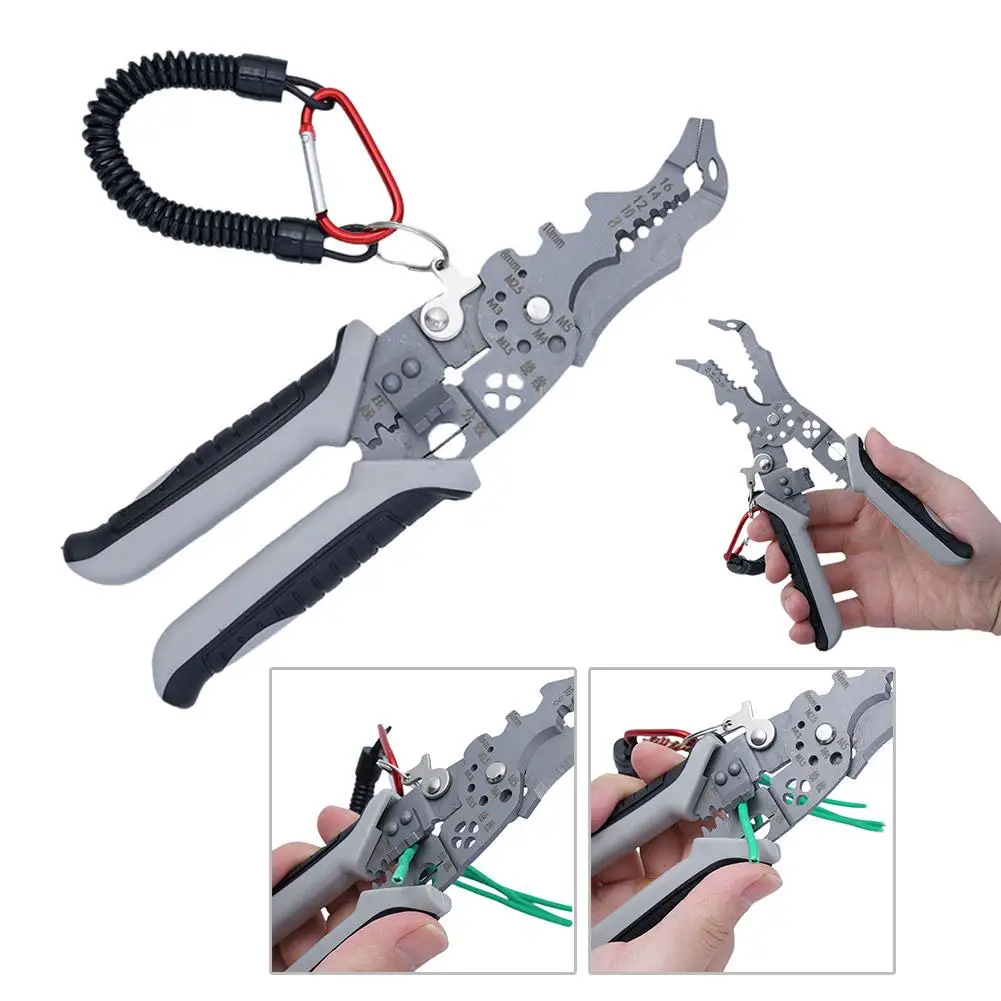 Multi Functional Peeler Pliers  Professional Elbow Peeling Tool  Electrician Pliers  Cutting  Stripper For Stripping Cables