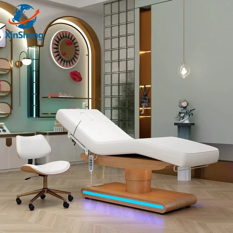 Beauty Care Bed Facial Hydrotherapy Head Massage Table Salon Eyelash Beds Head SPA Furniture Home Use Leisure Lounge Chair