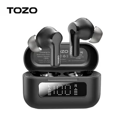 TOZO NC3 Wireless Earbuds 45dB Noise Cancelling Bluetooth Headphones TWS Earphones LED Display Power 32 EQs Support APP