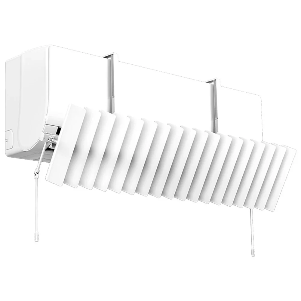 Air Conditioning Louver Wind Deflector Wall Mounted Anti-Direct Blowing Baffle Windshield With Support Bracket Swivel Head