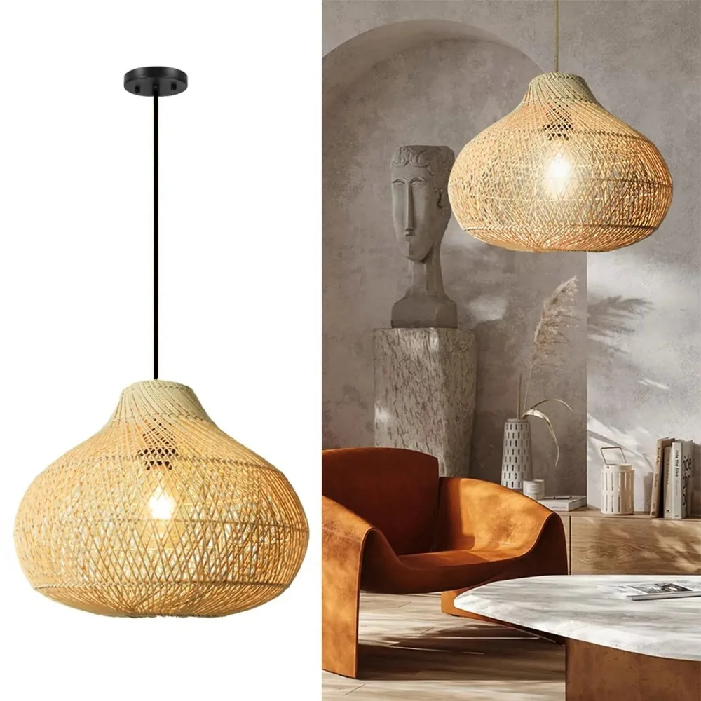 JOYINLED الشمال الحديثة فلوش جبل الثريا مصباح مجوف بوهو نمط قلادة ضوء لغرفة المعيشة مطعم غرفة الطعام Dia.40