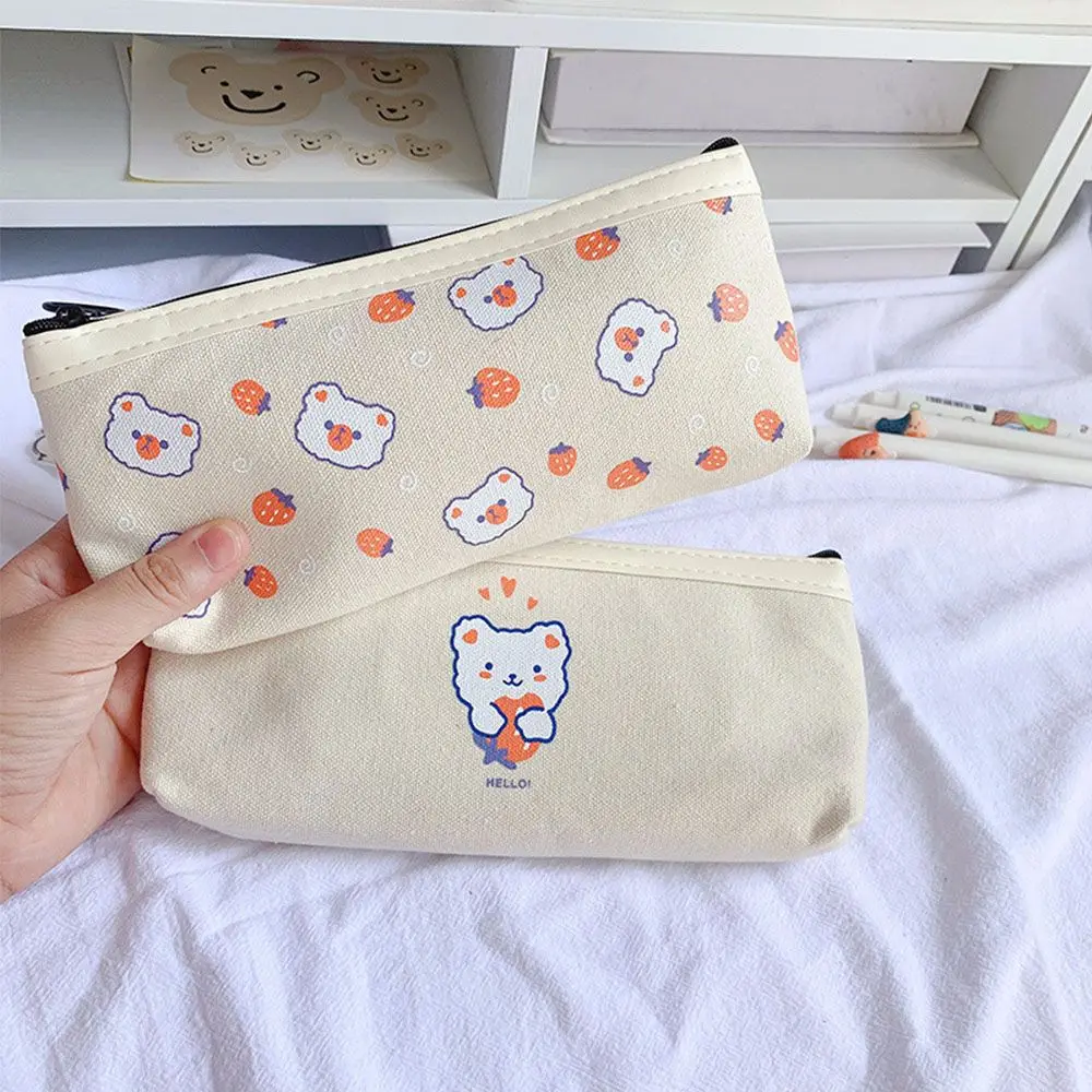 Capacity Kawaii Office Supplies Trousse School Supplies Makeup Bags Stationery Pen Case Large Pencil Case Bear Pencil Bags