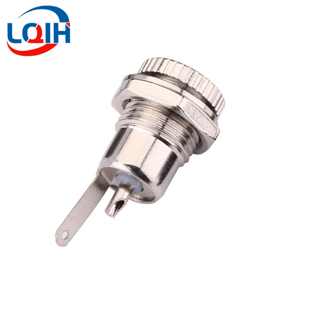 10Pcs DC Connectors 5.5x2.1mm 3.5x1.3mm DC Power Plug Male Female Jack Socket Nut Panel Mount DC Power Adapter Connector 5.5*2.1