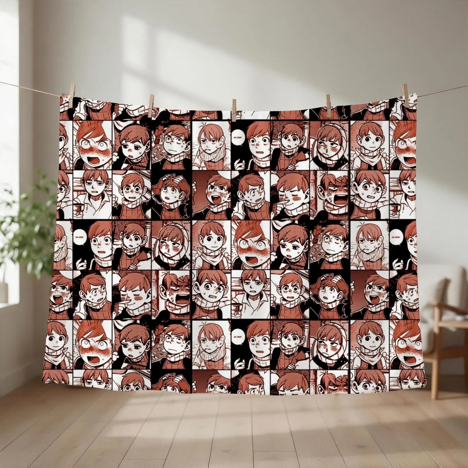 Chilchuck - Dungeon meshi Manga Panel collage Throw Blanket Travel Extra Large Throw For Decorative Sofa for winter Blankets