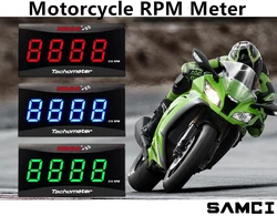 KOSO RPM Meter Motorcycle Universal Tachometer Gauge LCD Digital Display Engine Tach Mini Meter For YAMAHA KAWASAKI SUZUKI