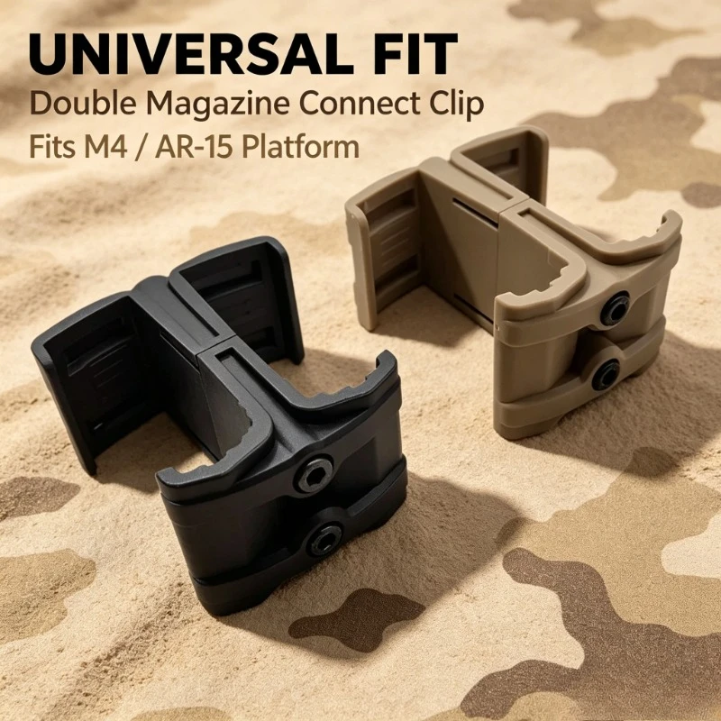 Universal Double Mag Connect Fitting, Parallel Coupler Clip for Outdoor Recreational Field Activity Use