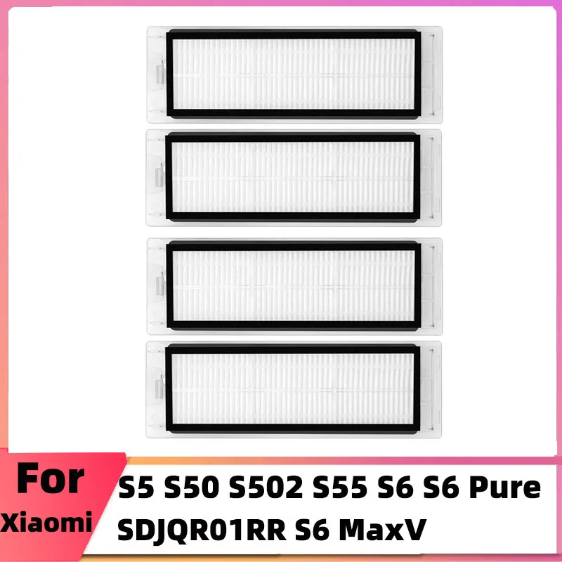 Filter Replacement for Xiaomi Roborock S6 Pure S6 E4 S4 Max S6 MaxV S5 S5 Max S4 E2 E3 E5 E20 E25 E35 S50 S65 Mijia Robot Vacuum