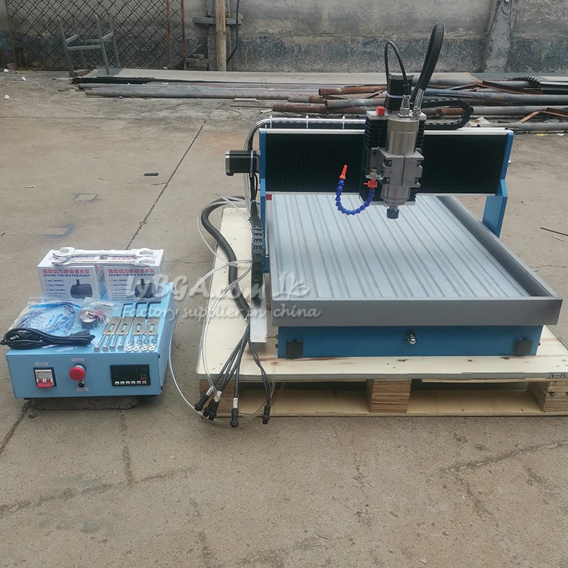 LY 2200W 6090L-2.2KW CNC Router 6090 Engraver Engraving Drilling and Milling Machine Aluminium Linear Guide Rail 3Aixs 4Aixs