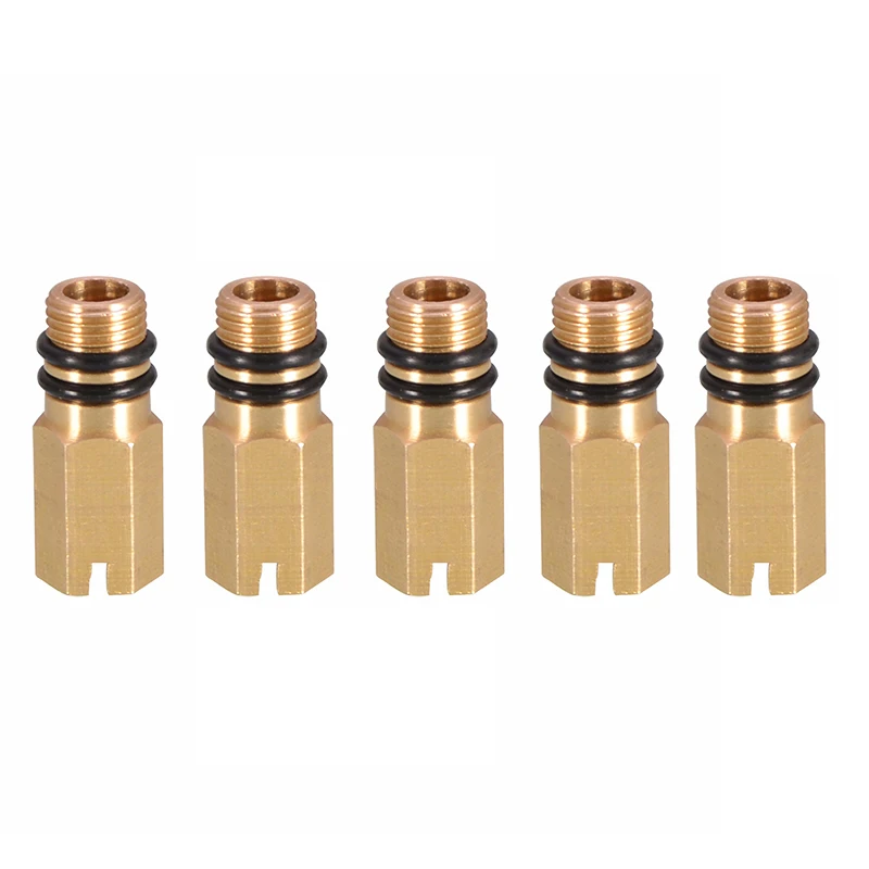

【Ss】5Pcs/1Pc M10 Brass Faucet Inlet Blanking Plug Hot Cold Water Faucet Inlet Plug Kitchen Fixture Flexible Pipe End Cap Tool
