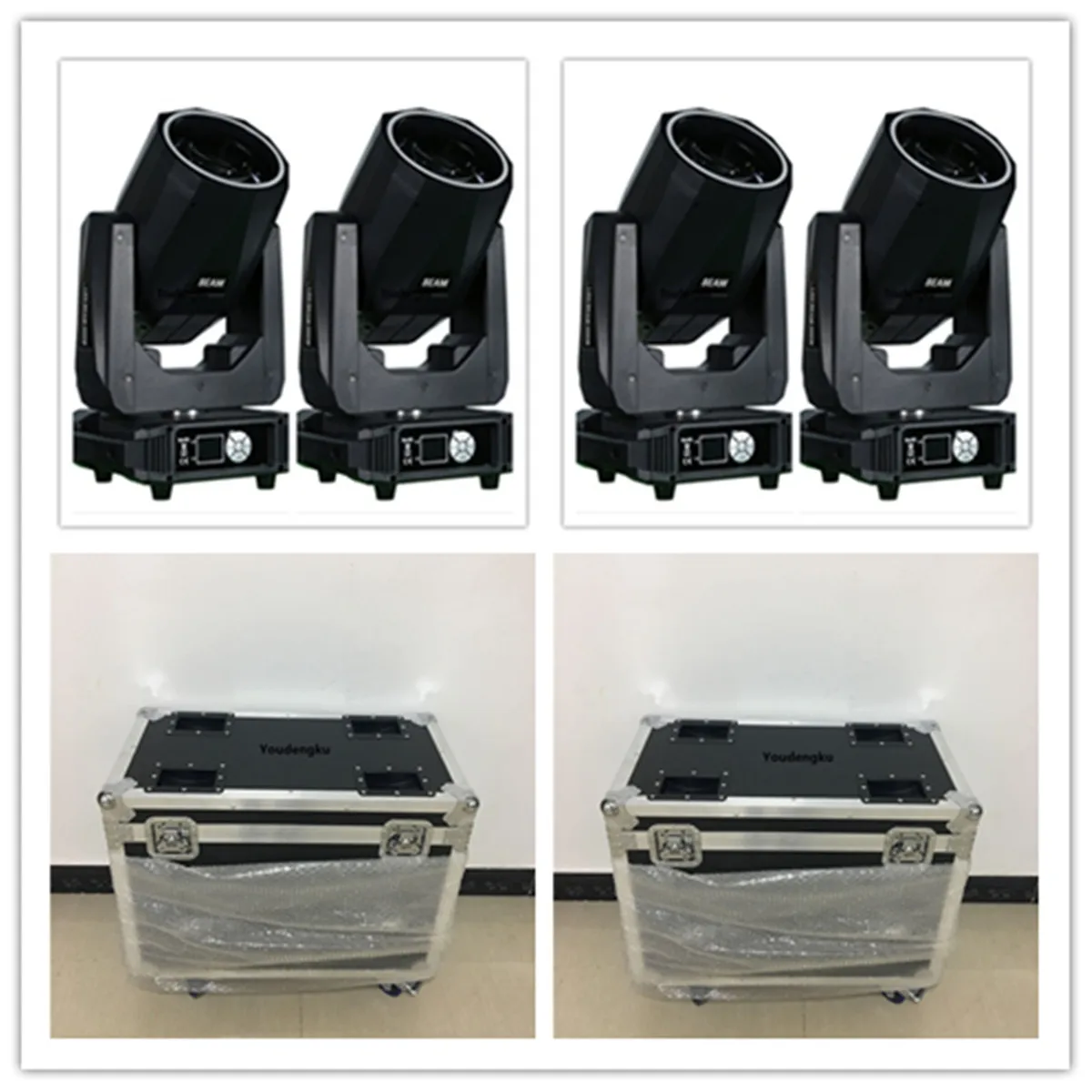 

4 pieces moving head 300w led beam 31*0.5w rgb 3in1 led beam spot wash 3in1 moving head light with flightcase