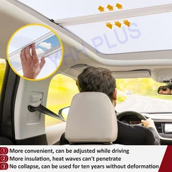 For Tesla ModelY Juniper Sunshade Model Y 2026-21 Accessories Car Sunroof Shade Retractable Sun Visor Interior Modificati Parts
