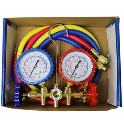 Refrigerant Manifold Gauge Air Condition Refrigeration Set Air Conditioning Tools for R12 R22 R502 R134A R404A R410A