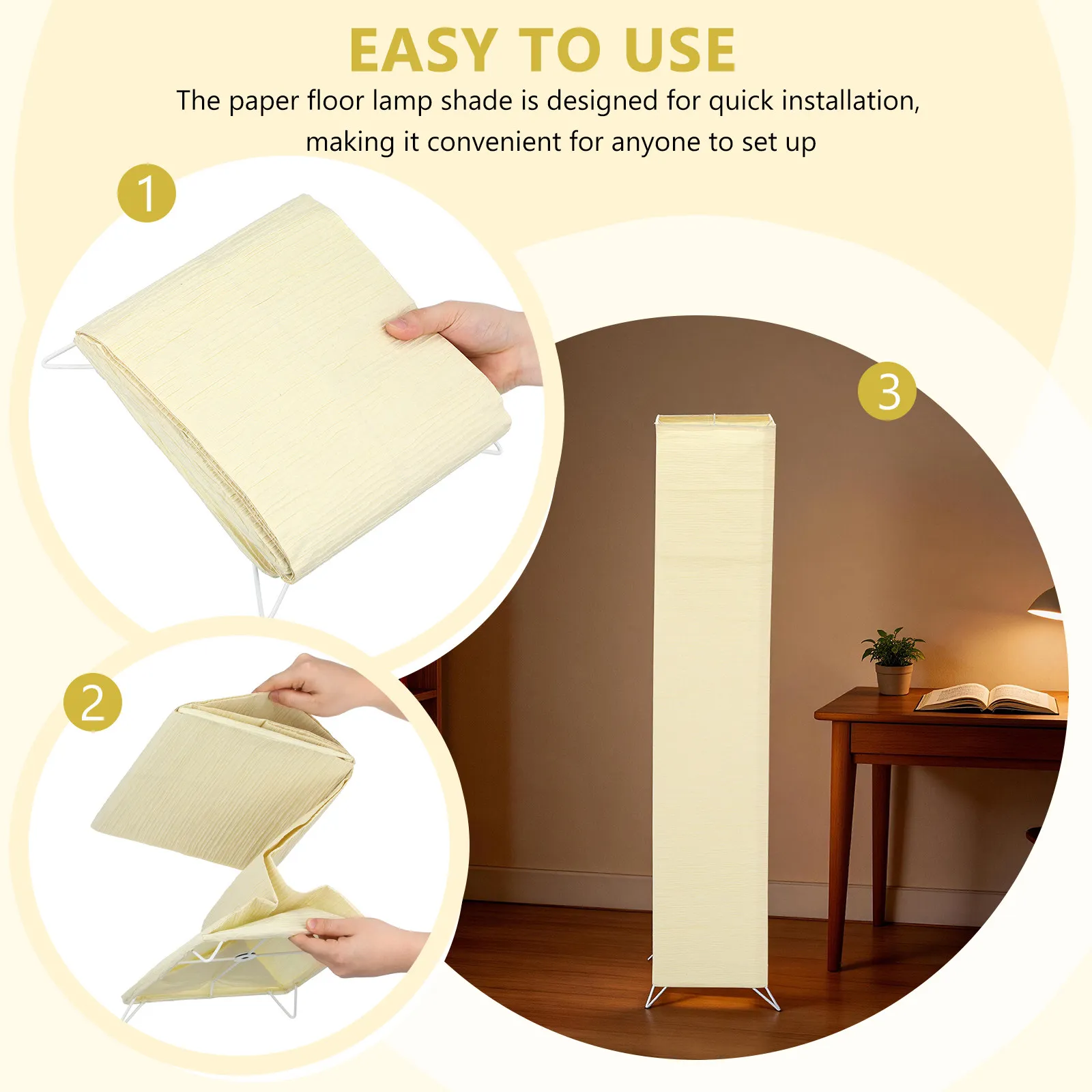 

Japanese Paper Floor Lamp Shade standing light cover Replacement Foldable cylindrical corner floor lamp Living Room Bedroom deco