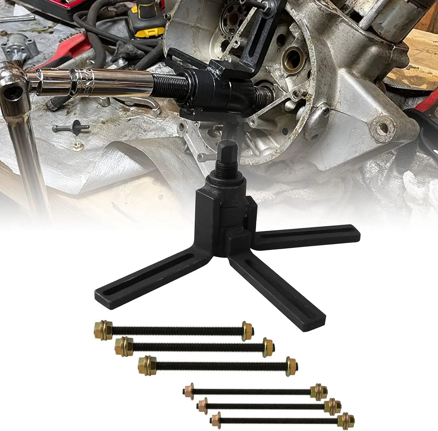 

Motorcycle Crankcase Splitter Flywheel Puller For Automotive Dirt Bike ATV Tool For Disassembling Engine 2 or 4 Stroke Crankcase